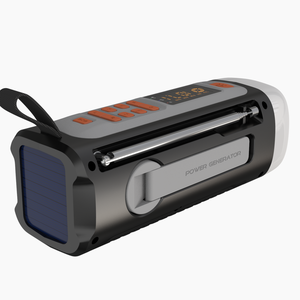 Xách tay <span class=keywords><strong>Mini</strong></span> USB MP3 không dây đèn pin ngoài trời năng lượng mặt trời Powered Hand Crank đài phát thanh với <span class=keywords><strong>Dynamo</strong></span> LED hiển thị AM FM WB SOS báo động - Product Image 6