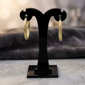 Pendientes de aro rellenos de oro de 14K 18K 24K al por mayor, pendientes de aro redondos clásicos, pendientes de aro de moda, pendientes de aro de oro personalizados. - Product Image 1