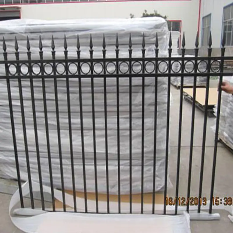 Minghua Steel Fencing Panels Privacy Fence Garden Zinc Steel Double Rod Fence Panel