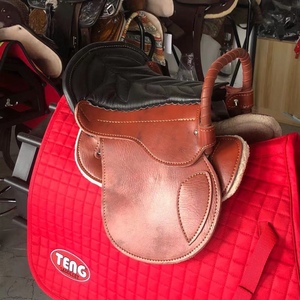 Debaho Pequeño para <span class=keywords><strong>Pony</strong></span> Saddle <span class=keywords><strong>Shetland</strong></span> Sillín occidental para niños Árbol de cuero para ponis domésticos - Product Image 2