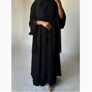 Moda Mediorientale Abito in Pizzo per Donne Musulmane Abaya Femminile - Product Image 5