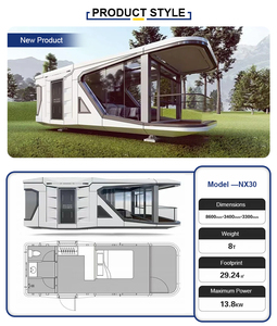 Casa Cápsula Prefabricada Modular Moderna de Lujo de 20 pies/40 pies, Personalizable para Hoteles y Villas, Hecha con Panel Sándwich de Alta Calidad - Product Image 5