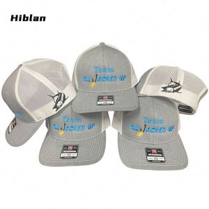 Casquettes de camionneur personnalisées avec logo brodé Richardson, 6 panneaux, polyester/coton, ajustables, mode unisexe, vente en gros - Product Image 5