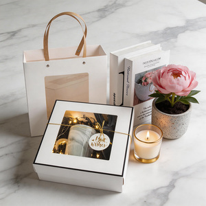 <span class=keywords><strong>Caja</strong></span> de Regalo Cuadrada de Cartón Reciclable con Ventana y Hermoso Diseño Transparente Plegable, Regalo para el Día de San Valentín - Personalizable - Product Image 5