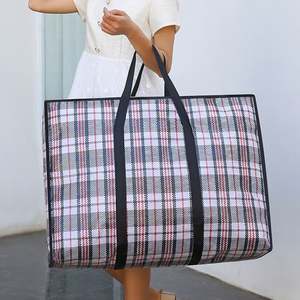 Bolsa de Mudanza Resistente de Plástico a Cuadros para Ropa, Ropa de Cama, Edredones, Mantas, Organizador de Almacenamiento - Product Image 3