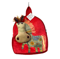 Nouveau design Sac à dos en peluche animal portable en forme de cheval exotique 3D