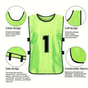 Aanpasbare Goedkope Training Slabbetjes Omkeerbare Voetbalvesten Voor Sport-Voor Basketbal En Voetbal Training Kwaliteit Mesh Slijtage - Product Image 6