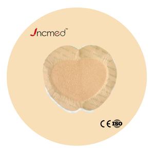 Su geçirmez yapışkan silikon köpük yara yatak yaraları için sınır ile soyunma basınç - Product Image 1