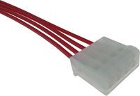 Molex 35156 Serie 2,5mm Kabel-zu-Platine-Verbinder Kabelkonfektion Hochtemperatur-FEP 18AWG Rotes Kabel