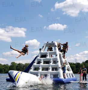 Glissière de pyramide gonflable <span class=keywords><strong>Aqua</strong></span> <span class=keywords><strong>Park</strong></span>, couleurs personnalisées, tour gonflable <span class=keywords><strong>Jungle</strong></span> Joe flottant escalade - Product Image 5