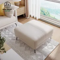 맞춤형 호텔 홈 가구 거실 2 인용 소파 현대 디자인 부드러운 편안한 가죽 소파 발판