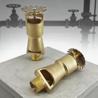 Prix fabricant flexible, accessoires d'équipement incendie en acier inoxydable SUS304, arroseur double à eau et mousse à engrenages 360°