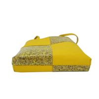 Sac fourre-tout personnalisable en PU et cuir végétal de couleur unie avec fermeture éclair, style urbain et épuré pour femme, poignée amovible, grande capacité