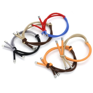 Bandas de goma para el pelo para mujer, cintas para el pelo de colores surtidos anudados, Stock personalizado de Corea Ins - Product Image 4