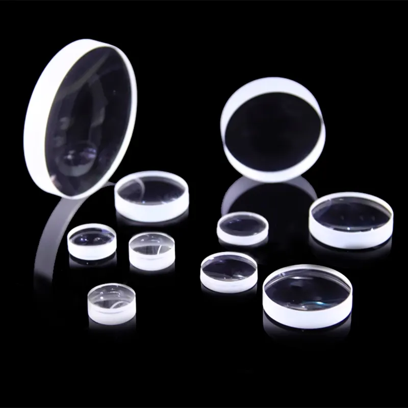 Hersteller kundenspezifischer Durchmesser 15 mm 25 mm 35 m 50 mm Glasbeschichtung optische ebenoberfläche konvexe Linse