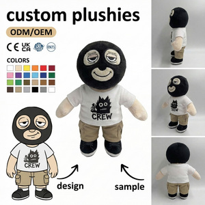 พวงกุญแจตุ๊กตายัดนุ่นออกแบบได้ตามต้องการตัวละครมนุษย์นุ่มนิ่มของเล่นมินิของเล่นตุ๊กตาสุดเท่รูปอุ้งเท้าเป็ดยักษ์ - Product Image 5