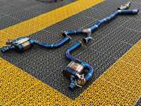 Sistema de Escape Catback CGW 3D Scan CNC Mold Fixture en Titanio Azul Quemado para Mercedes Benz AMG W206 C43 2.0T