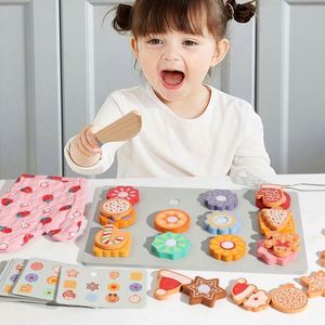 Jeu de cuisine Montessori pour enfants : découpe et assemblage de biscuits et fruits, ensemble de jeu alimentaire avec design éducatif et créatif - Product Image 6