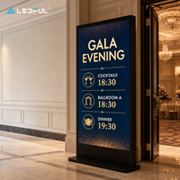 Écran LED géant P1.86 pour la salle de bal et le hall d'hôtel, avec raccordement sans soudure et service frontal, installation fixe