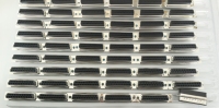 Adaptador de puerto serie D-sub de 12 pines 232, conectores de tira LED DB9 de 9 pines para placa base, carcasa de cobre y acero inoxidable para alimentación de PCB