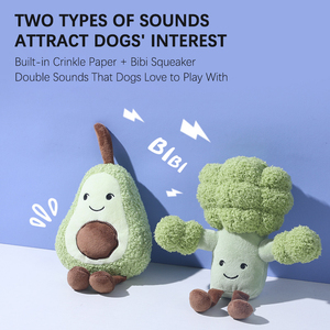 Giocattoli Ecologici per <span class=keywords><strong>Cani</strong></span>, Peluche Sonori con Motivi Frutta, Durevoli, Antistress, per Cuccioli, Uso Quotidiano in Interni - Product Image 3