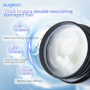 Masque capillaire hydratant et lissant à la kératine Augeoo 1000ml pour la réparation des cheveux abîmés - Product Image 3