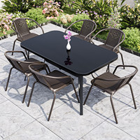 Ensemble de table et chaises en fer forgé 5 pièces pour extérieur avec parasol, design minimaliste et moderne pour jardin, patio, balcon