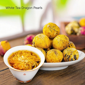 Dragon Ball Pu'er <b>Tea</b> Health <b>Tea</b> Black <b>Tea</b> Lily Osmanthus Chrysanthemum for Dragon Blooming Beauty-Top Grade Flavored Bulk Box - Product Image 5