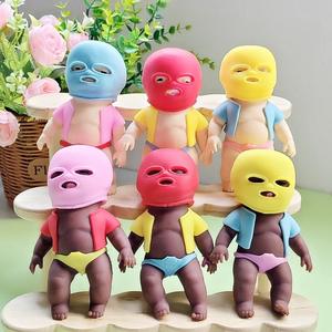 Poupée en silicone souple Natasha noire, jouet anti-stress créatif rempli de sable spatial, idéal pour les farces virales, pour les enfants de 5 à 7 ans - Product Image 2