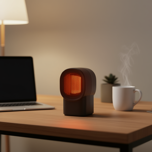 Calentador Infrarrojo Portátil de 500W, Elemento Calefactor PTC, Mini Calentador de Escritorio con Ventilador para Uso Personal en el Hogar y la Oficina - Product Image 2