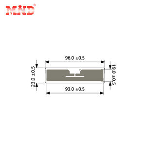 Uhf rfid विंडशील्ड स्टिकर 860 960mhz किराये की कार बेड़े प्रबंधन और हवाई अड्डा पार्किंग - Product Image 2