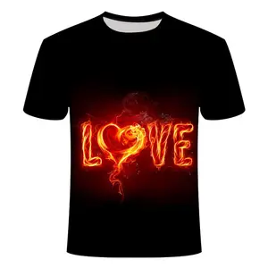 Dropshipping Mannen 3d Volledige Print T-shirt Plus Size Polyester Spandex T-shirts Gecomprimeerd Tie Geverfd T-shirts Met Fire Ontwerp