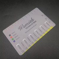 Guitar String Action Gauge Ruler String Pitch Ruler Card Luthier Guitar Fret Leveling Ruler Tool for String Instruments