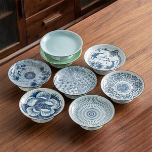 <span class=keywords><strong>จาน</strong></span>ขนมหวาน ผลไม้แห้ง หรือของว่าง ขนาด 8 นิ้ว ทรงกลม เคลือบสีน้ำเงิน ทำจากพอร์ซเลนคุณภาพสูง เป็นมิตรกับสิ่งแวดล้อม เหมาะสำหรับตกแต่งบนโต๊ะอาหาร - Product Image 3