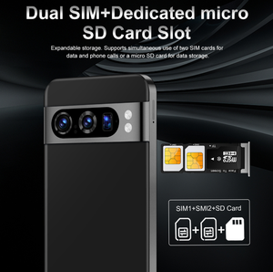 Hicyber Pixel9 Pro Android 16 5G Chơi Game Màn Hình Lớn Điện Thoại Với 144Hz Hiển Thị Nhận Dạng Khuôn Mặt & Dual Sim - Product Image 3