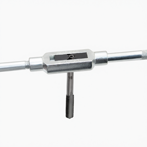 Hand Tap Wrench Straight Shank Thread Tapping <b>Tool</b> High Speed Steel <b>Threading</b> Set for Wood Metal - Product Image 1