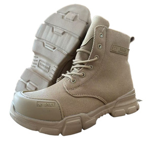 Bottes de travail montantes pour hommes Snty, talon moyen, couleur unie, durables, pour la chasse en extérieur, tailles 37-45 - Product Image 5