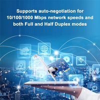 Ordenador PCIe Gigabit Ethernet Tarjeta de red Nic 1000Mbps, 1Gbps Realtek RTL8111H PCI-E RJ45 Adaptador de tarjeta de red LAN PCI Express