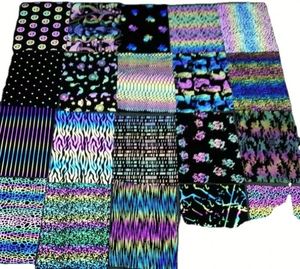 Abanico Plegable Reflectante Iridiscente con Diseño de Estrella Holográfica y Soporte para Abanico, Disponible en Stock - Product Image 6