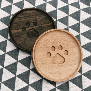 थोड़ा भालू पाव कप चटाई प्राकृतिक रचनात्मक गर्मी प्रतिरोधी लकड़ी के कोस्टर कॉफी कप थोक चाय कॉफी के लिए - Product Image 2