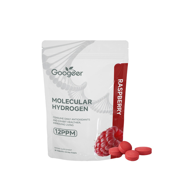 Raspberry Flavor Rapid Dissolving Hydrogen Water Tablets  Natural Vegan Adult Use