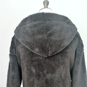 Pigiami Termici in Pile da <span class=keywords><strong>Donna</strong></span> con Cappuccio, Comodi, Tinta Unita, Premium, con Cintura, <span class=keywords><strong>Taglie</strong></span> <span class=keywords><strong>Forti</strong></span>, Confezione Regalo Personalizzabile - Product Image 5