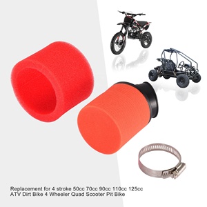 GOOFIT 42mm Moto Filtre <span class=keywords><strong>À</strong></span> <span class=keywords><strong>Air</strong></span> de Remplacement pour 4 course 125cc 140cc 150cc 200cc ATV CRF KLX Cyclomoteur Scooter Mini Dirt Bike Rouge - Product Image 5