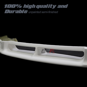 ขอบด้านหน้าสไตล์400R (สำหรับ Nissan Skyline BCNR33 GTR กันชนหน้า400R) วัสดุกระจกแบบไม่ทาสี - Product Image 4