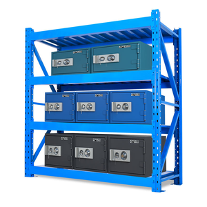 מערכת מדפים למחסן 300 ק\\\"ג לאחסון בינוני, מדפי מתכת תעשייתיים - Product Image 4