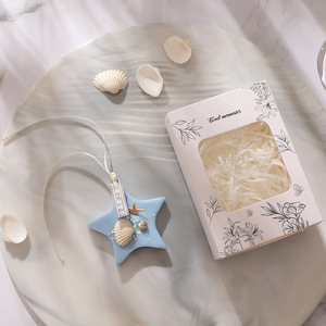 Seashell Ocean Scented Wax Sheet <b>Wardrobe</b> <b>Hanging</b> Aroma Pendant Long Lasting Deodorant Fragrance Decor - Product Image 1