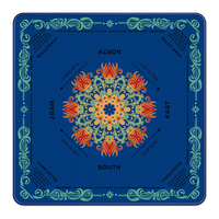 Tapis de mahjong américain extra épais, ultra-premium, antidérapant, réduisant le bruit, 32,4 pouces, pour table de jeu de société à domicile