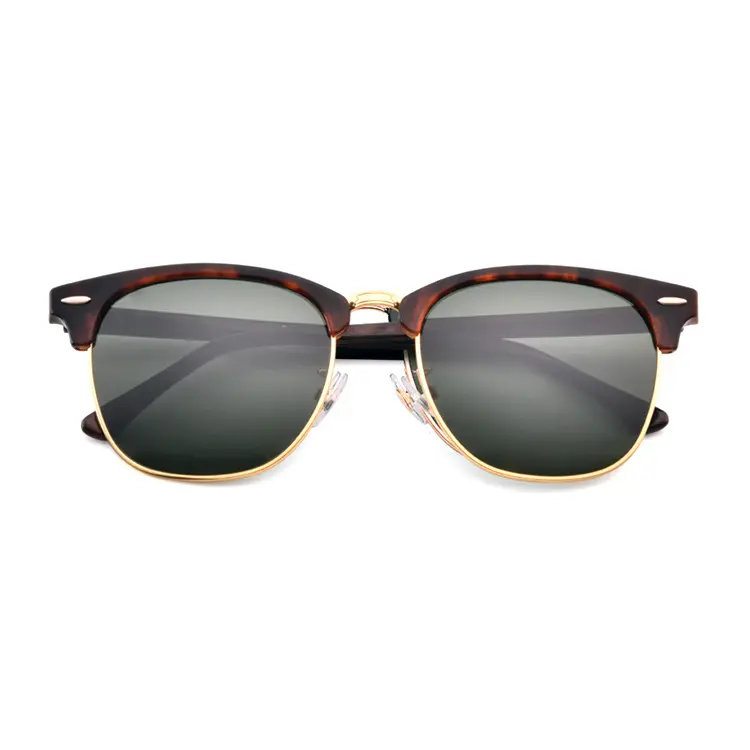 Polarized Men Women Luxury Brand Sun Glasses Semi Classic Rivet Retro Male Vintage Sunglasses Acetate Frame Driver Shade Withbox