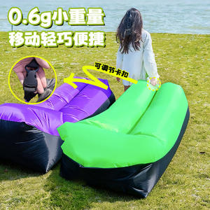 โซฟาเป่าลมยี่ห้อ Yancheng แบบพกพาสำหรับใช้งานกลางแจ้ง โซฟาเดี่ยวปรับเอนได้ ผลิตจากผ้า Oxford พับเก็บได้ สำหรับ 1-2 คน พร้อมปั๊มลมแบบมือ - Product Image 2