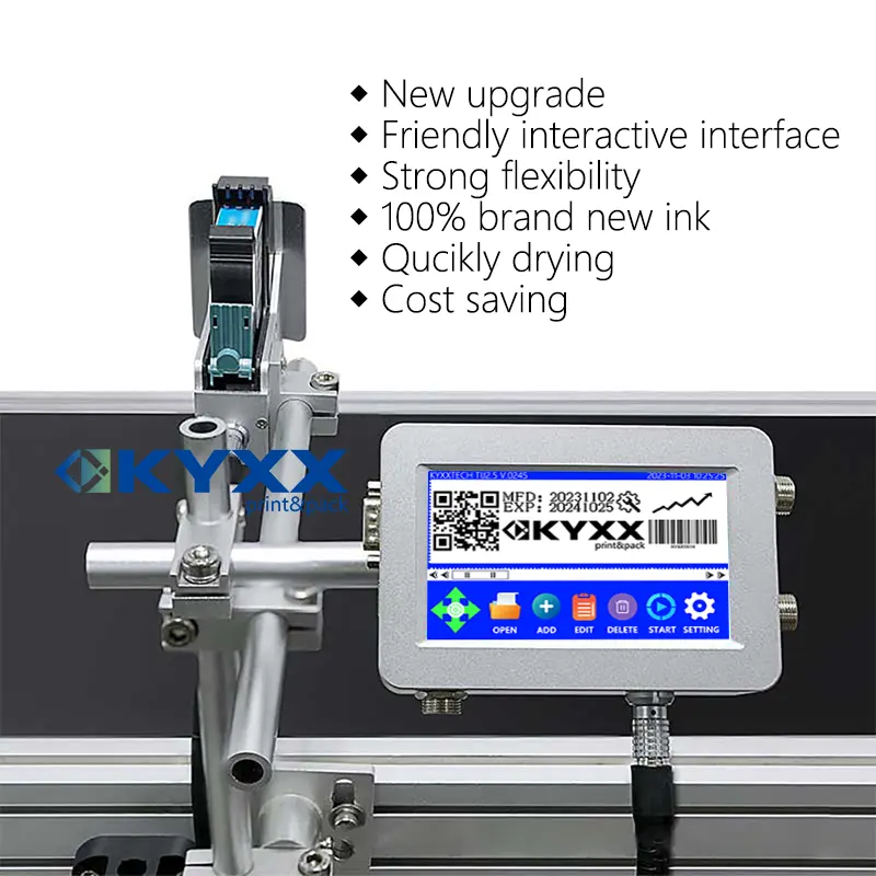 Nouvelle Machine d'impression numérique à grande vitesse Codejet Tij logiciel contrôle imprimante à jet d'encre thermique pour Code de lot/Code Qr/Date/Udi/Logo